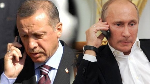 Erdoğan'dan Putin'e Suriye telefonu