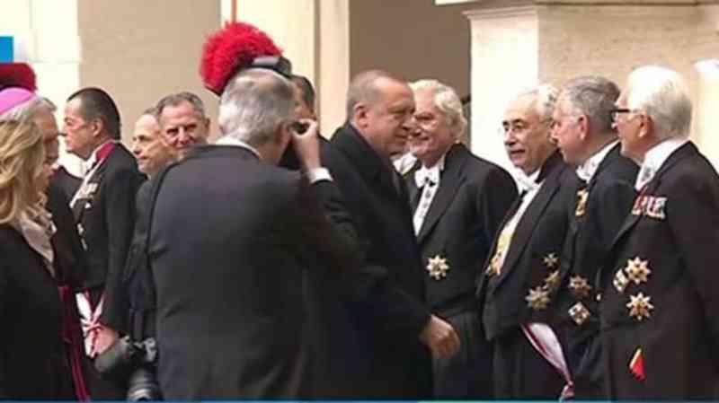Erdoğan Vatikan'da