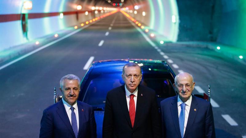 Cumhurbaşkanı Erdoğan, Ovit Tüneli'ni açtı