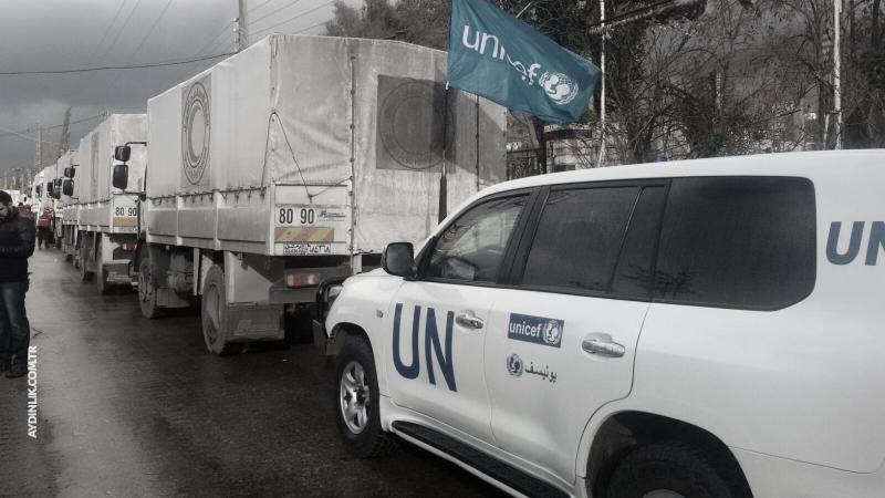 BM'nin yardım konvoyları Doğu Guta'da