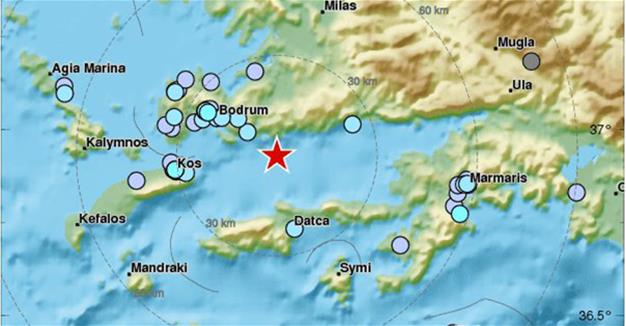Two earthquakes with magnitudes over 4 shake Turkey's Gökova Bay
