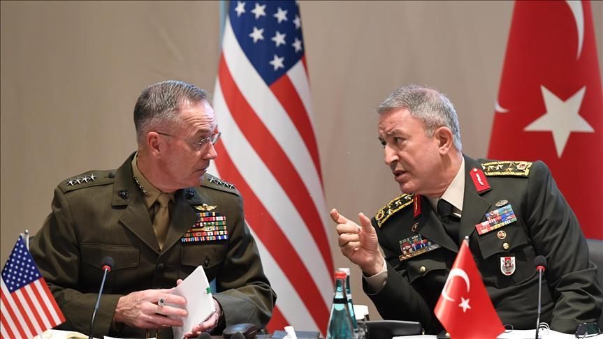 US, Turkish army chiefs discuss Syria in phone call