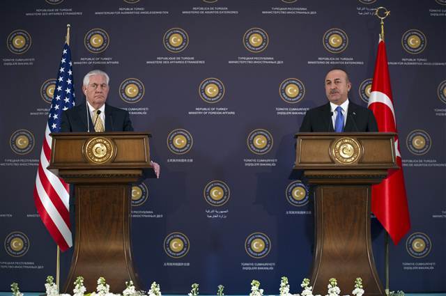 Turkey-US agree to work on easing disputes over Syrian crises